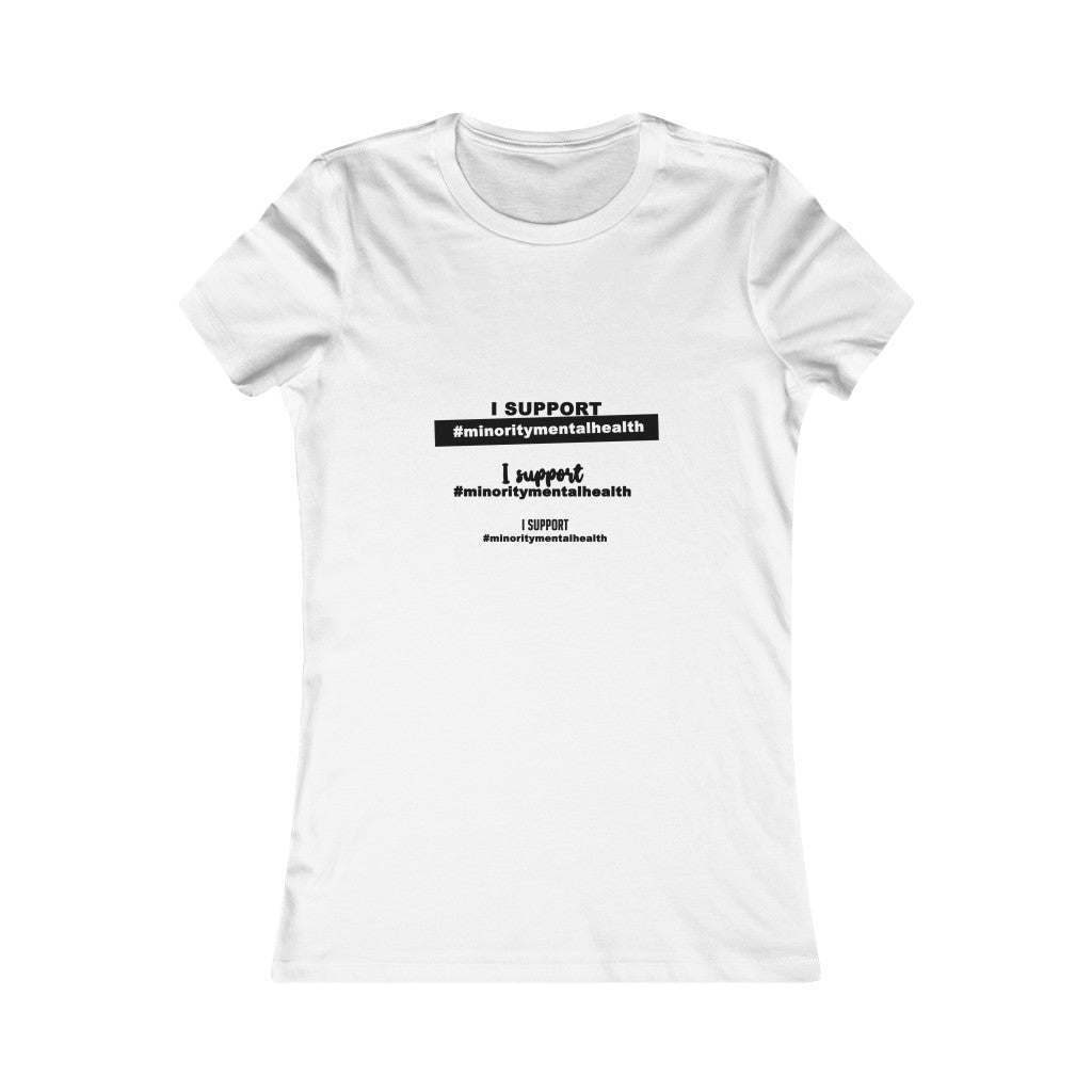 I support #minoritymentalhealth: fitted