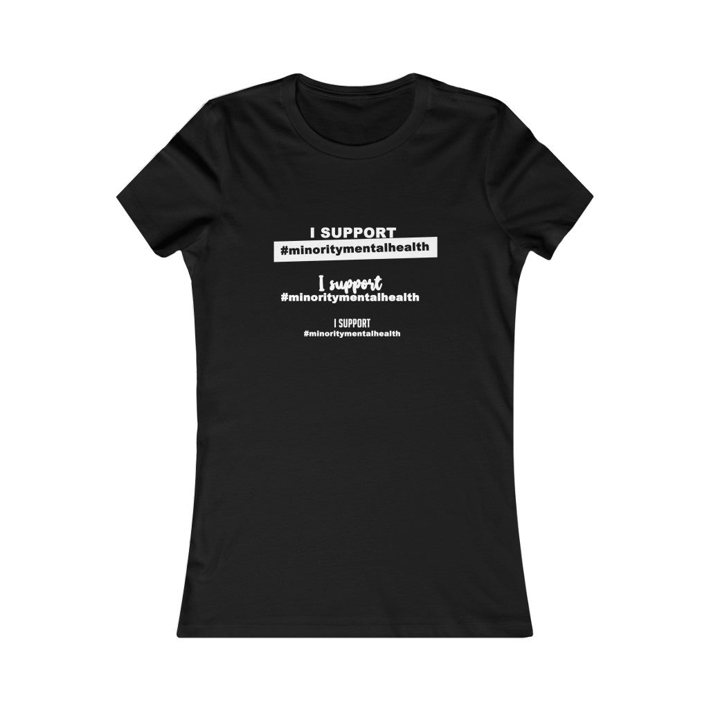 I support #minoritymentalhealth: fitted