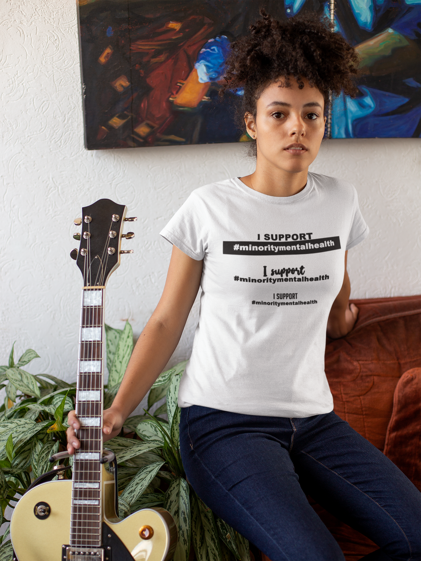 I support #minoritymentalhealth: fitted